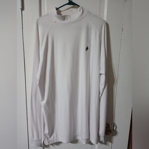 FJ men's golfing shirt large, big and tall, white (Mgs007)